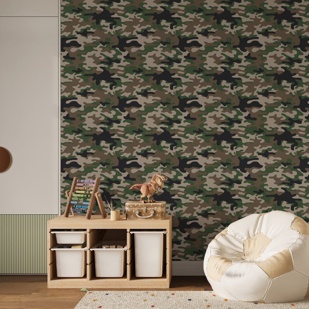 Galerie Kids and Teens Camo Green Wallpaper G78552