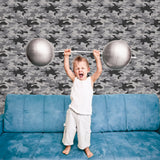 Galerie Kids and Teens Camo Grey Wallpaper G78553