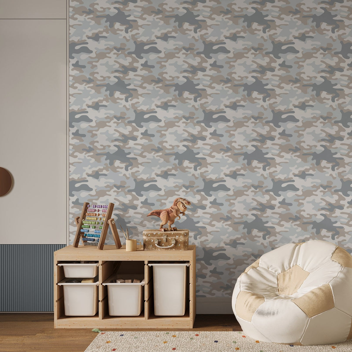 Galerie Kids and Teens Camo Blue Wallpaper G78554