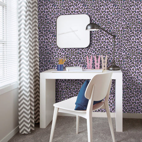 Galerie Kids and Teens Fun Leopard Purple Wallpaper G78566