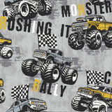 Galerie Kids and Teens Monster Trucks Grey Wallpaper G78571