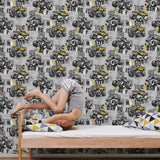 Galerie Kids and Teens Monster Trucks Grey Wallpaper G78571