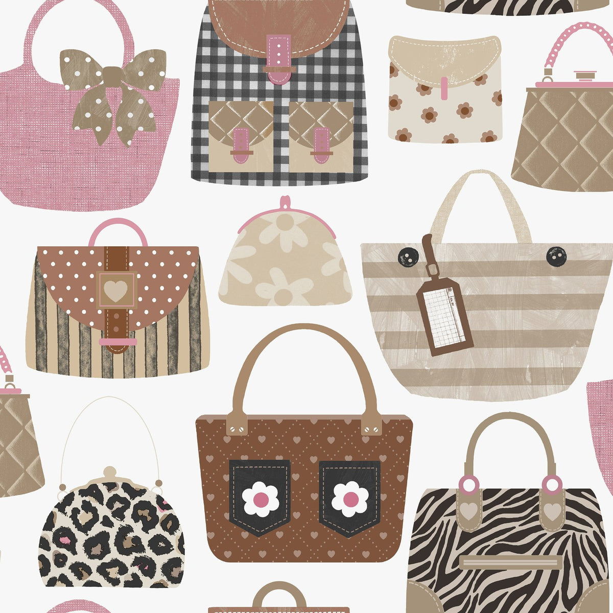 Galerie Kids and Teens Purses Beige Wallpaper G78582
