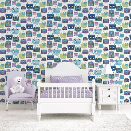 Galerie Kids and Teens Purses Blue Wallpaper G78583