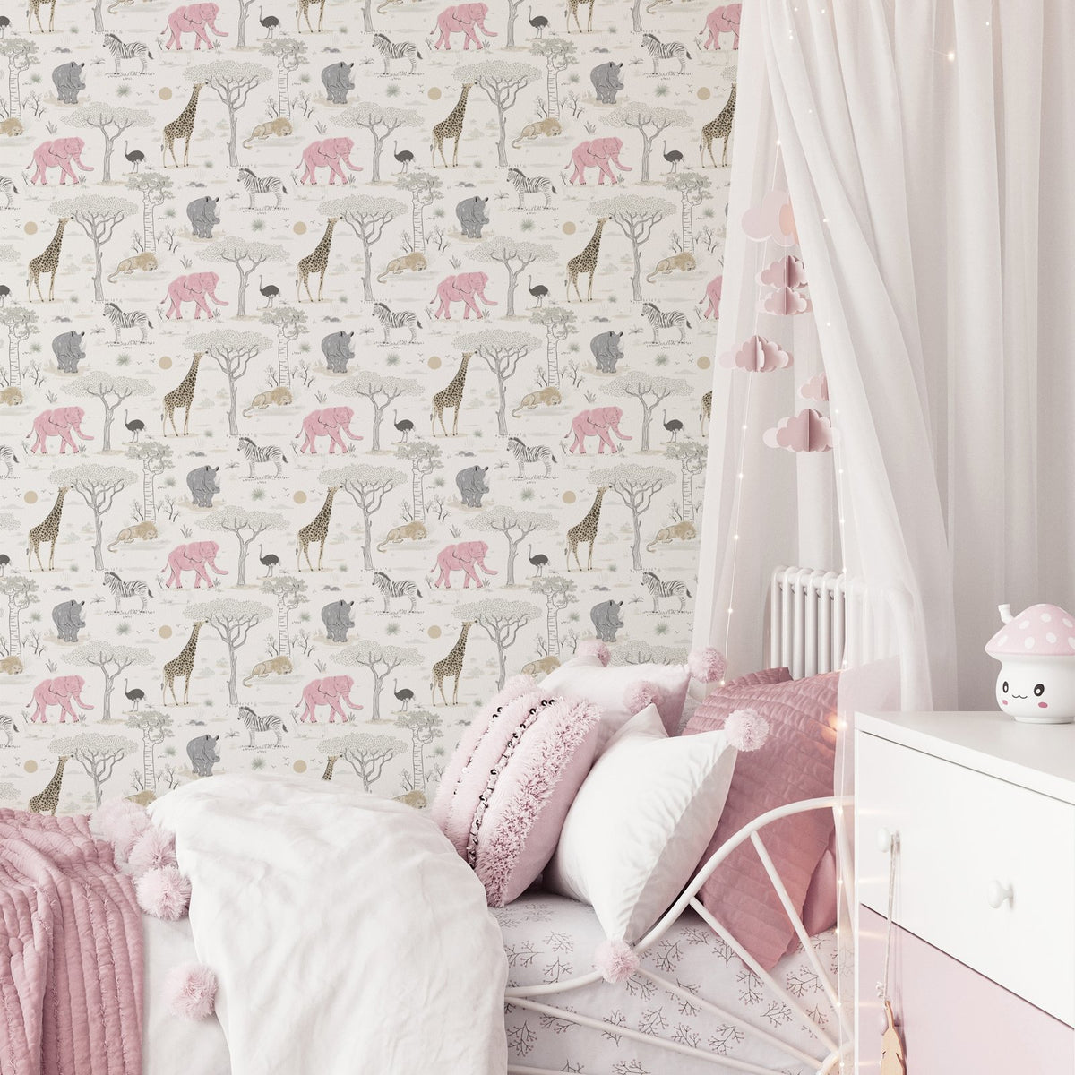 Galerie Kids and Teens Savannah Grey Wallpaper G78589