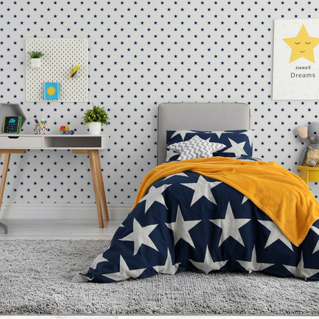 Galerie Kids and Teens Stars Blue Wallpaper G78599