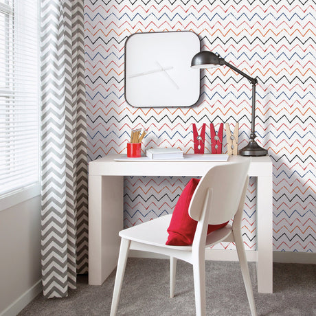 Galerie Kids and Teens Zig Zag Red Wallpaper G78604