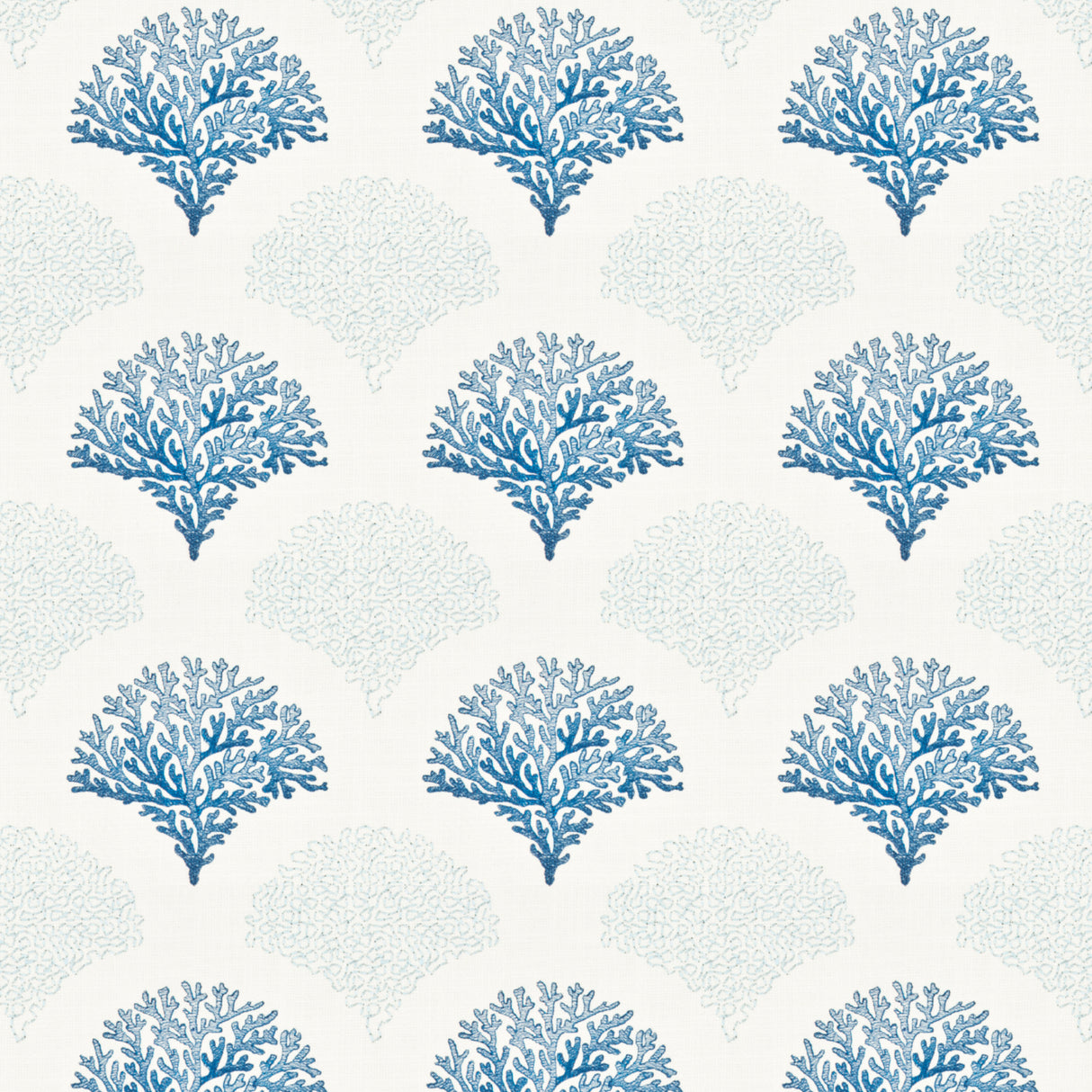 STOUT GADA-2 GADABOUT 2 BLUE/WHITE Fabric - Eades Wallpaper & Fabric