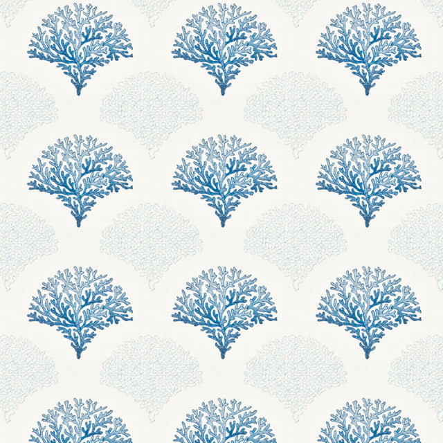 STOUT GADA-2 GADABOUT 2 BLUE/WHITE Fabric - Eades Wallpaper & Fabric
