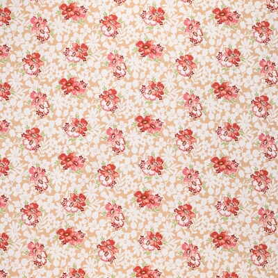 KRAVET BASICS GARDENIA/D.712.0 ROSARIO PEACH Fabric - Eade's Wallpaper