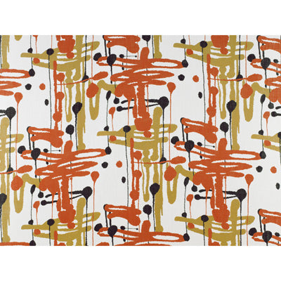 GASTON Y DANIELA GDT5132.005.0 PENSACOLA NARANJA/ONYX Fabric - Eade's Wallpaper
