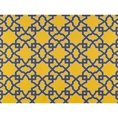 GASTON Y DANIELA GDT5138.001.0 MERIDIEN AVENUE GRIS/AMARILLO Fabric - Eade's Wallpaper
