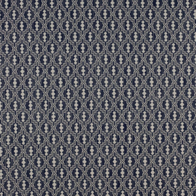 GASTON Y DANIELA GDT5152.006.0 AZTEC AZUL MARINO Fabric - Eade's Wallpaper