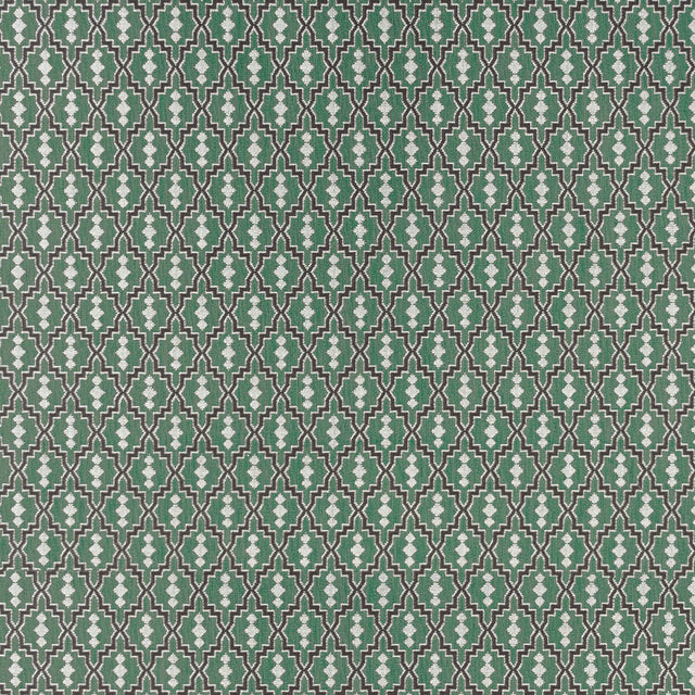 GASTON Y DANIELA GDT5152.008.0 AZTEC VERDE OSCURO Fabric - Eade's Wallpaper
