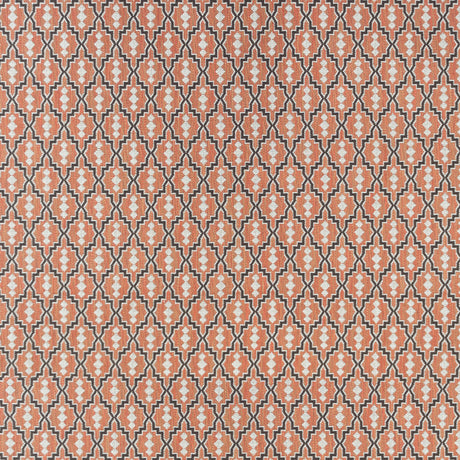 GASTON Y DANIELA GDT5152.009.0 AZTEC CORAL Fabric - Eade's Wallpaper