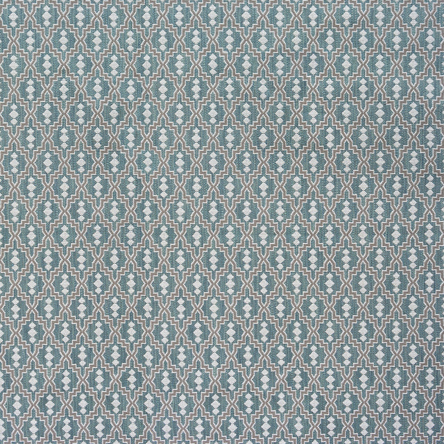 GASTON Y DANIELA GDT5152.010.0 AZTEC AGUA Fabric - Eade's Wallpaper