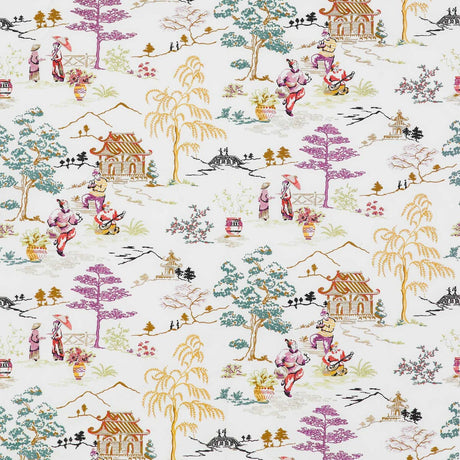 GASTON Y DANIELA GDT5182.001.0 CLAIRE MULTI Fabric - Eade's Wallpaper