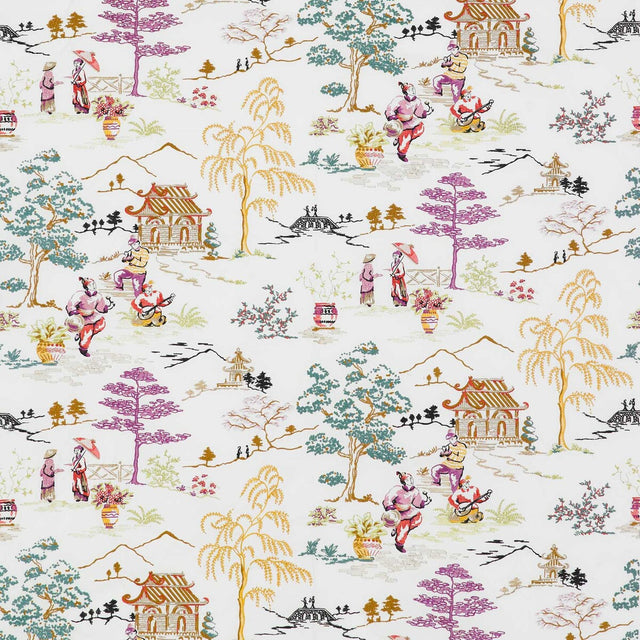 GASTON Y DANIELA GDT5182.001.0 CLAIRE MULTI Fabric - Eade's Wallpaper