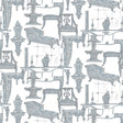GASTON Y DANIELA GDT5187.003.0 BLANCA BLANCO/AZUL Fabric - Eade's Wallpaper