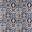 GASTON Y DANIELA GDT5332.002.0 TRASTEVERE AZUL/TABACO Fabric - Eade's Wallpaper