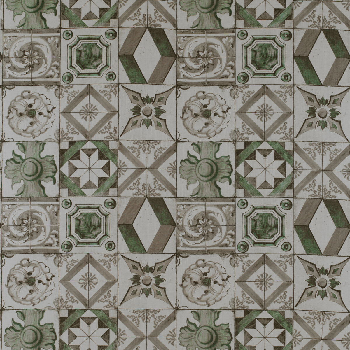 GASTON Y DANIELA GDT5332.003.0 TRASTEVERE VERDE Fabric - Eade's Wallpaper
