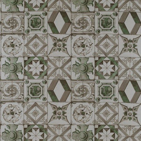 GASTON Y DANIELA GDT5332.003.0 TRASTEVERE VERDE Fabric - Eade's Wallpaper