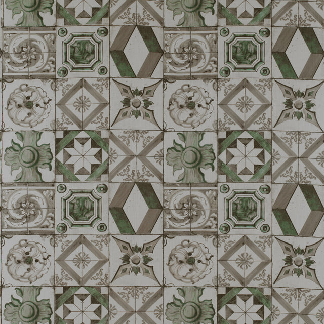 GASTON Y DANIELA GDT5332.003.0 TRASTEVERE VERDE Fabric - Eade's Wallpaper