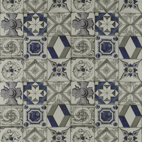 GASTON Y DANIELA GDT5332.004.0 TRASTEVERE AZUL/GRIS Fabric - Eade's Wallpaper