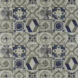 GASTON Y DANIELA GDT5332.004.0 TRASTEVERE AZUL/GRIS Fabric - Eade's Wallpaper