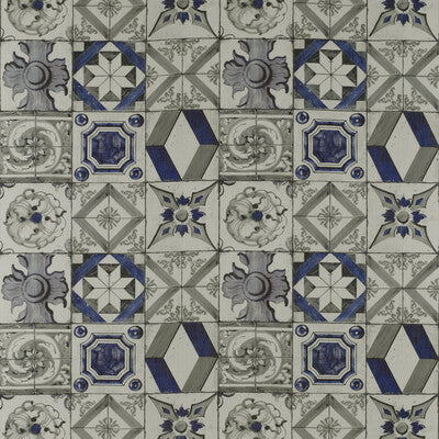 GASTON Y DANIELA GDT5332.004.0 TRASTEVERE AZUL/GRIS Fabric - Eade's Wallpaper