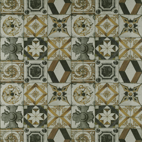 GASTON Y DANIELA GDT5332.005.0 TRASTEVERE ORO/GRIS Fabric - Eade's Wallpaper