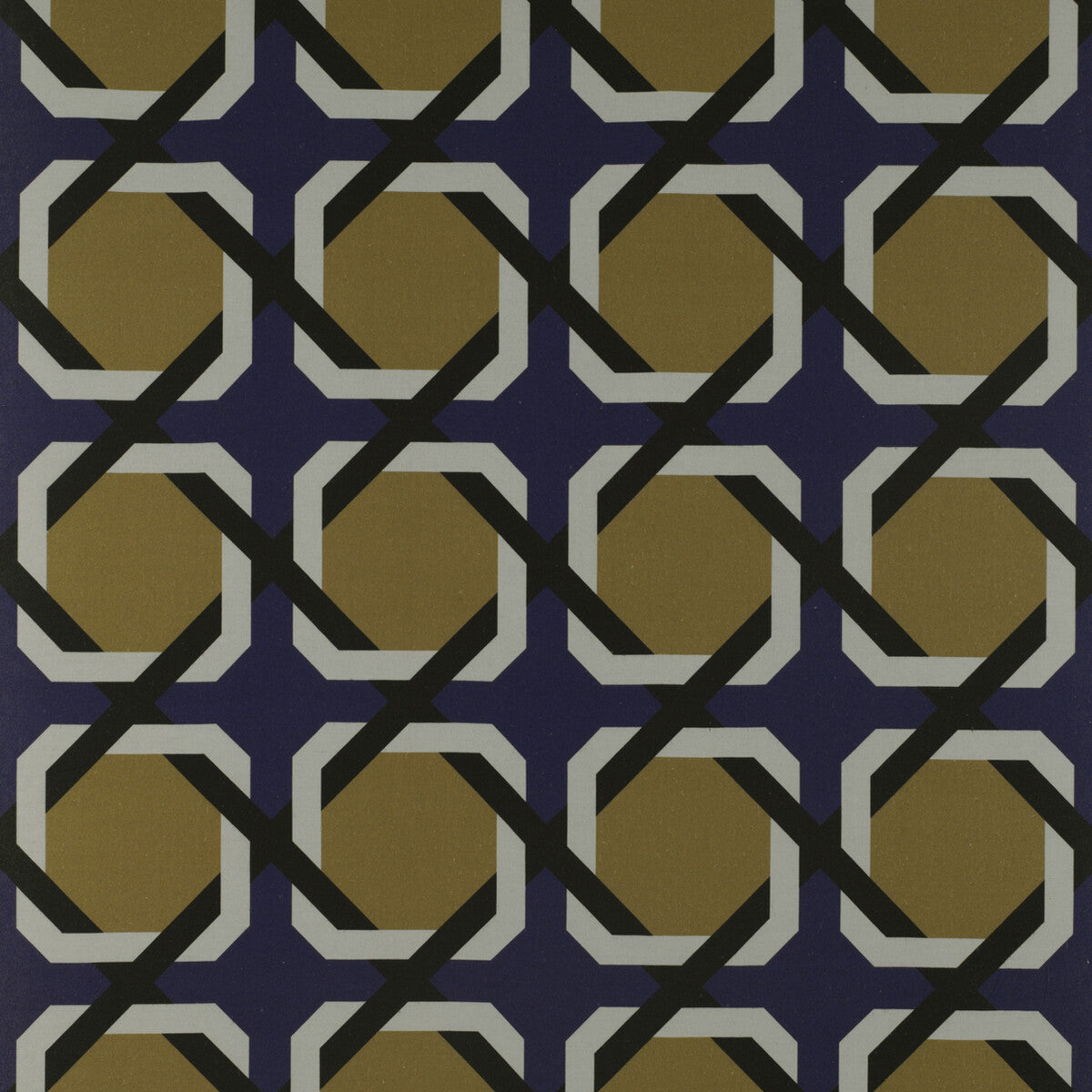 GASTON Y DANIELA GDT5340.003.0 PARIONI AZUL/OCRE Fabric - Eade's Wallpaper