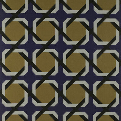 GASTON Y DANIELA GDT5340.003.0 PARIONI AZUL/OCRE Fabric - Eade's Wallpaper