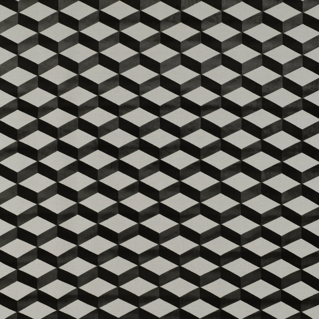 GASTON Y DANIELA GDT5343.001.0 LIVORNO BLANCO/ONYX Fabric - Eade's Wallpaper