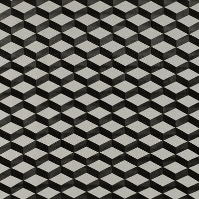 GASTON Y DANIELA GDT5343.001.0 LIVORNO BLANCO/ONYX Fabric - Eade's Wallpaper