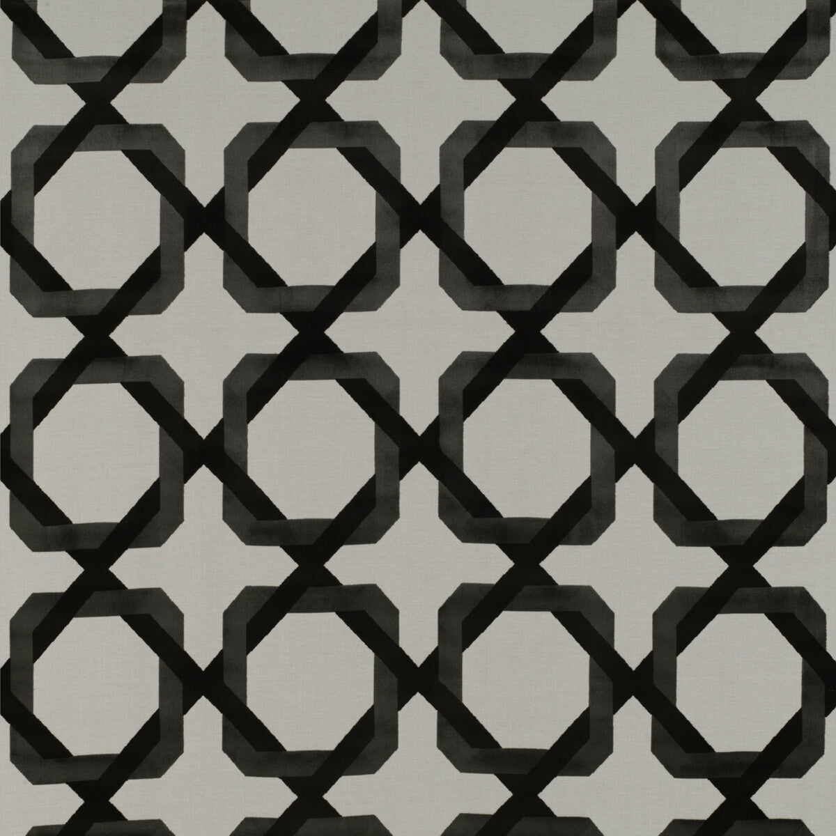 GASTON Y DANIELA GDT5348.001.0 GALLIANO BLANCO/ONYX Fabric - Eade's Wallpaper