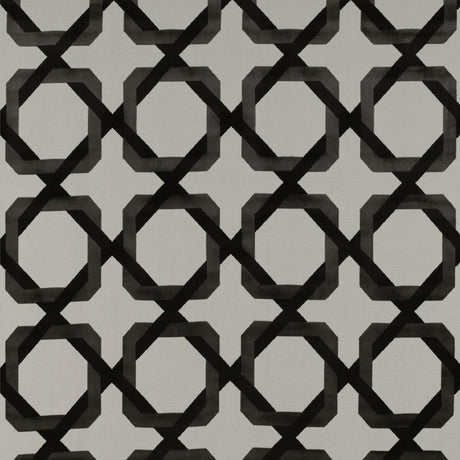 GASTON Y DANIELA GDT5348.001.0 GALLIANO BLANCO/ONYX Fabric - Eade's Wallpaper