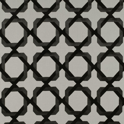 GASTON Y DANIELA GDT5348.001.0 GALLIANO BLANCO/ONYX Fabric - Eade's Wallpaper