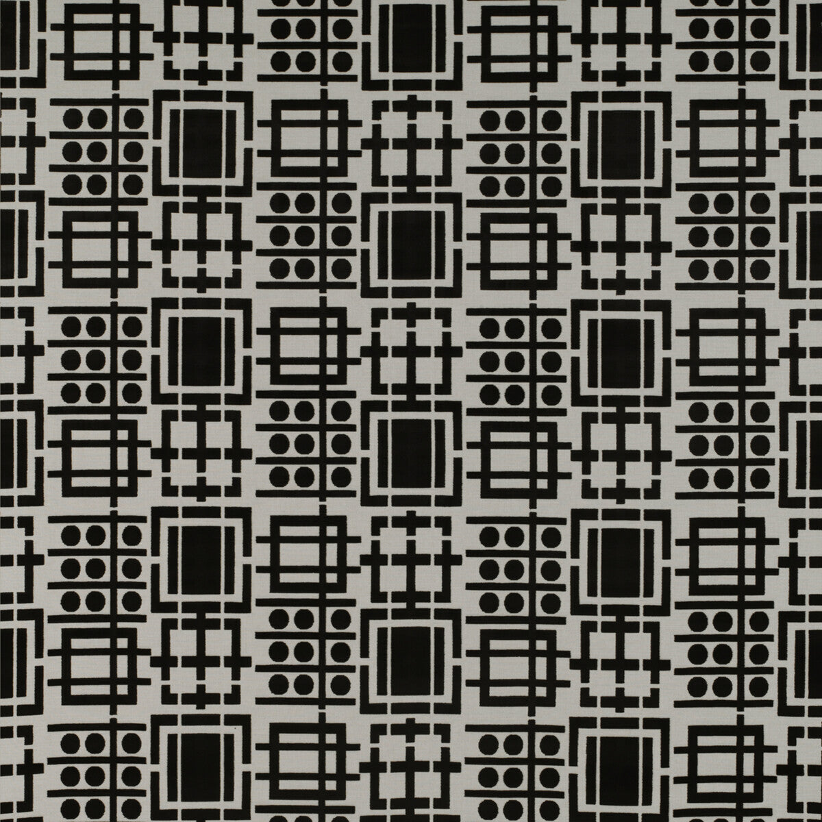 GASTON Y DANIELA GDT5349.001.0 PRATO BLANCO/ONYX Fabric - Eade's Wallpaper