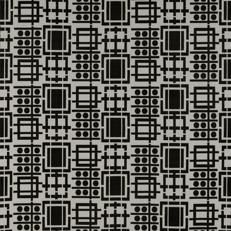 GASTON Y DANIELA GDT5349.001.0 PRATO BLANCO/ONYX Fabric - Eade's Wallpaper