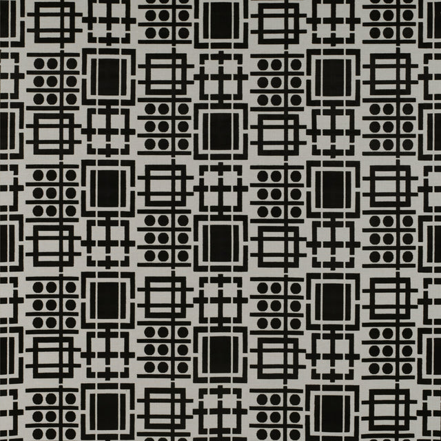 GASTON Y DANIELA GDT5349.001.0 PRATO BLANCO/ONYX Fabric - Eade's Wallpaper
