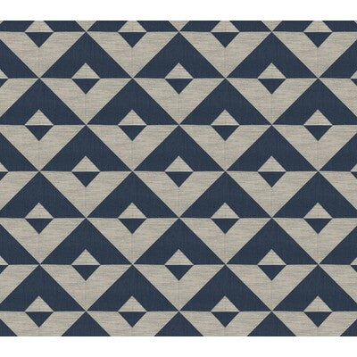 GASTON Y DANIELA GDT5373.9.0 KENIA AZUL OSCURO Fabric - Eade's Wallpaper