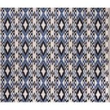 GASTON Y DANIELA GDT5403.1.0 QUEEN AZUL/BLACK  Fabric - Eade's Wallpaper