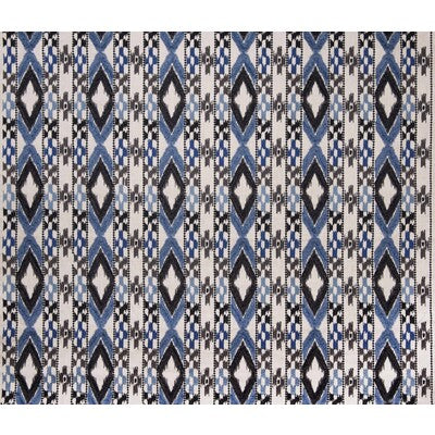 GASTON Y DANIELA GDT5403.1.0 QUEEN AZUL/BLACK  Fabric - Eade's Wallpaper