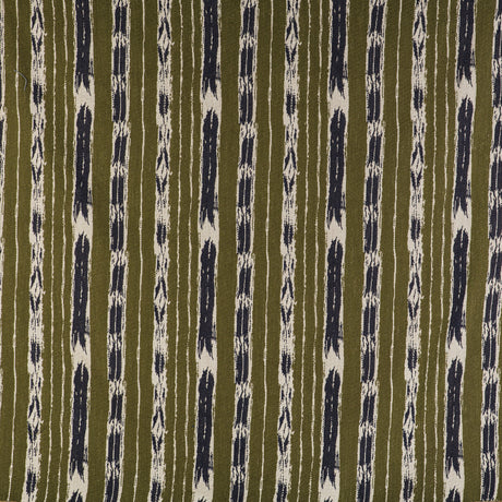 GASTON Y DANIELA GDT5497.001.0 BANDAS VERDE/NAVY Fabric - Eade's Wallpaper
