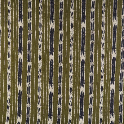 GASTON Y DANIELA GDT5497.001.0 BANDAS VERDE/NAVY Fabric - Eade's Wallpaper