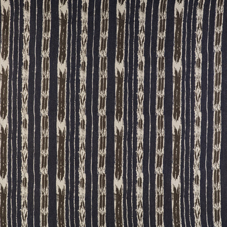 GASTON Y DANIELA GDT5497.003.0 BANDAS CRUDO/AZUL Fabric - Eade's Wallpaper