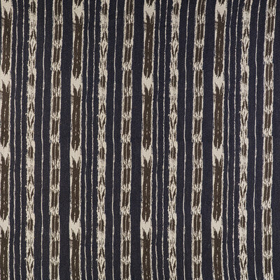 GASTON Y DANIELA GDT5497.003.0 BANDAS CRUDO/AZUL Fabric - Eade's Wallpaper