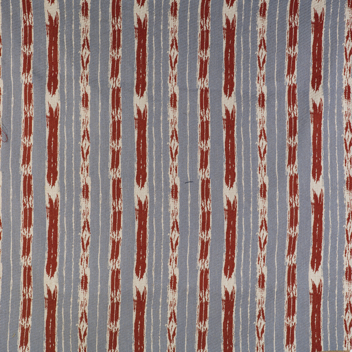 GASTON Y DANIELA GDT5497.004.0 BANDAS AZUL CIELO/ROJO Fabric - Eade's Wallpaper