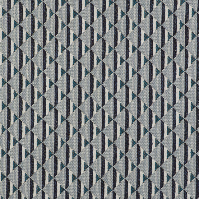 GASTON Y DANIELA GDT5512.002.0 PIRAMIDES AZUL Fabric - Eade's Wallpaper